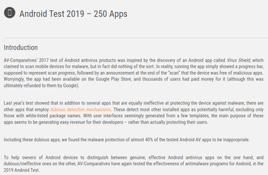 Android Test 2019 – 250 Apps