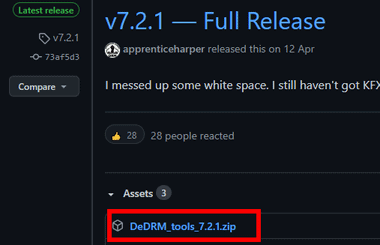 github dedrm