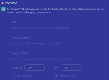 Privada VPN 016