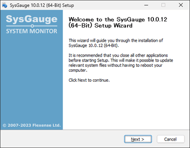 for mac instal SysGauge Ultimate + Server 10.0.12