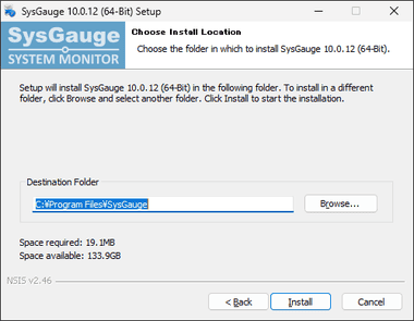 instal SysGauge Ultimate + Server 10.0.12